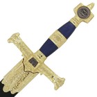 King Solomon Medieval Templar Crusader Replica Longsword- Blue Fantacy Sword