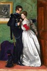 Handmade Old Master-art Antique Oil Painting Sweet Women Men On Canvas 24 x36 