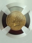 1853  1 Liberty Head Gold One Dollar Ngc Graded Au58 Almost Uncirculated