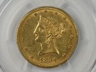 1894-o Usa Gold  10 Eagle Liberty Head Pcgs Ms 62