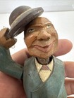 Vintage  Mechanical Bottle Stopper     Carved Man