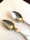 Pair Coin Silver Spoons - Maryland   Kentucky - G  D  Clark   T  G  Calvert