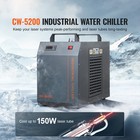 Industrial Water Chiller Cw-5200 7l 13l min Laser Cooling System With Compressor
