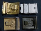 Genuine Military Belt Buckles - Lot Of 4 - Russia - China - East Germany