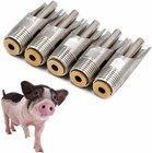 20x Automatic Pig Nipple Water Drinker Feeder 1 2  Npt Thread Stainless Steel