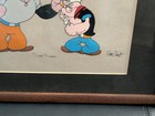 Popeye   Brutus Hand Drawn Production Animation Cell Signed Hunn   Fritz