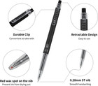 Gel Pens 0 28mm Extra Fine Point Pen  Black Ink  Ball Point Pen For School  Offi