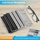 6pcs Large Eyeglass Cleaning Cloths  12 X12 Inches Glasses Cleaner  Individually