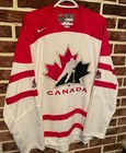 Worn Once Vtg Nike Official Team Canada Ice Hockey Olympic Jersey Iihf Men Small