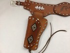 Hubley Ricochet   Nichols Stallion 45 Leather Holsters  Leco Bullets Cap Gun