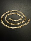 Vintage Handmade Solid 14kt Yellow Gold Cuban Link Chain - 22  - 6mm - 58 Grams