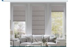 New Blackout Roman Shades Gray Linen  Room Dark  Thermal  Outside Mount 27w 67 H