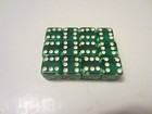 12 Vintage Crisloid Green Dice 1 2  With Original Box 