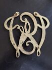 Vintage Brass George Washington  Cypher Trivet Virginia Metalcrafters  10-13