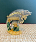 Manatee   Baby Trinket Box  Hinged  Jeweled  Enamel  Nib - Beautiful