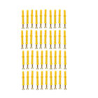 40pcs M6 Plastic Wall Anchors And Self-tapping Screws Fit For Drywall Brick Wall