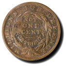 1837 Not One Cent  millions For Defense  Hard Times Token