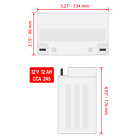 Agm Battery For Honda Cm400a Cm400c Cm400e Cm400t Cm450a Cm450c Cm450e Cmx450c