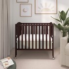 Dream On Me 3 In 1 Portable Folding Stationary Side Crib In Espre