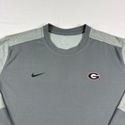 Georgia Bulldogs Nike Sweatshirt Mens 2xl Gray Lightweight Dri Fit Pullover Ncaa