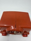 1951 Crosley Model 11-103u  dynamic Bullseye  Radio Red Orange 1950s Mcm Atomic