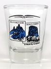 Wyoming State Scenery Blue New Shot Glass Shotglass
