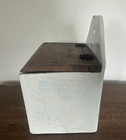 Antique Vintage Bluebird Blue Bird Rectangular Salt Box  Double Decal