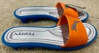 Puma Fenty Women   s Slide Slip-on Sandals  Orange blue silver  Womens Sz 9  New