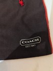 Coach Vintage Dust Bag Protective Bag Cover Brown Storage Red Edge Drawstring