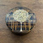 Vintage Mcm Otagiri Gold Tree Coaster Set With Case Set Of 6 Japan