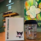 Starbucks X Kuromi Sanrio Double-wall Glass Cup 10oz Cute Cartoon Coffee Cup