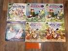 Lot Of Vintage Disney Read Along 33 1 3 Rpm Records And Empty Sleeves  wd33