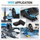 Jurplix Auto Lift Pads 4pcs Anti-skid Solid Rubber Spacer Block 6-3 8 X 4-3 4 X