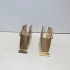 Vintage Pair Brass Napkin   Letter Holders By Modern Brass