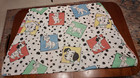 Vintage Disney 101 Dalmatians Twin Fitted Sheet Fabric 1990s Spots Colorful