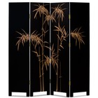 Us Seller - Gold Leaf Bird And Flower Asian Floor Screen