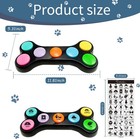 Ribosy Dog Buttons For Communication  7 In 1 7 In 1 Set  black  