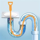 5pcs Hand Crank Drain Cleaner Tool Kitchen Sink Toilet Pipe Unclogging Auger