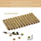 208 Pcs Static Grass Tufts  Miniature Model Grass  Hobby Train Scenery Access   