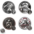 Funny Heads Or Tails Decision Coin Set - Commemorative Lucky Tokens For Adults 