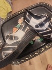 Vintage Platform Club Shoes Black White Sz 8   Disco