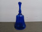 Paramount   s Kings Dominion Cobalt Blue Glass Bell Souvenir Amusement Park Va