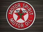 Large Size Patch Texaco Motor Oil Motor Spirit Biker Embroidered Iron Or Sew On 