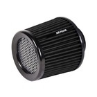 Black 76mm 3inch Cold Air Intake Cone Replacement High Flow Inlet Dry Filter   