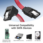 Sata Iii Cable 6gbps 90 Degree Right Angle Locking Latch 18 Inches For Hdd Lot