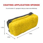 12 Pcs Ceramic Coating Applicator Sponge  Microfiber Car Detailing Applicators