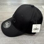 Yoga Adjustable Baseball Cap Alo_hat Black  Nwt