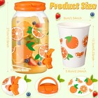 Tree Clear Plastic Drink Dispenser With 20 Pcs 12 Oz Tropical Cups 1 Gallon K   