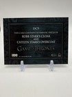 Game Of Thrones The Great Houses Robb Stark Catelyn Stark Dual Costume Relic Dc9