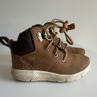 Timberland Brown Leather Bootie Baby Shoes Us 7 Eu 23 5